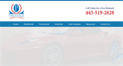 Desktop Screenshot of prestigefloorcoating.com